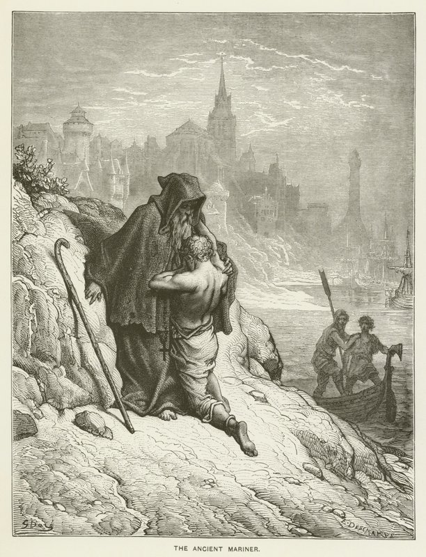 O antigo marinheiro de Gustave after Dore