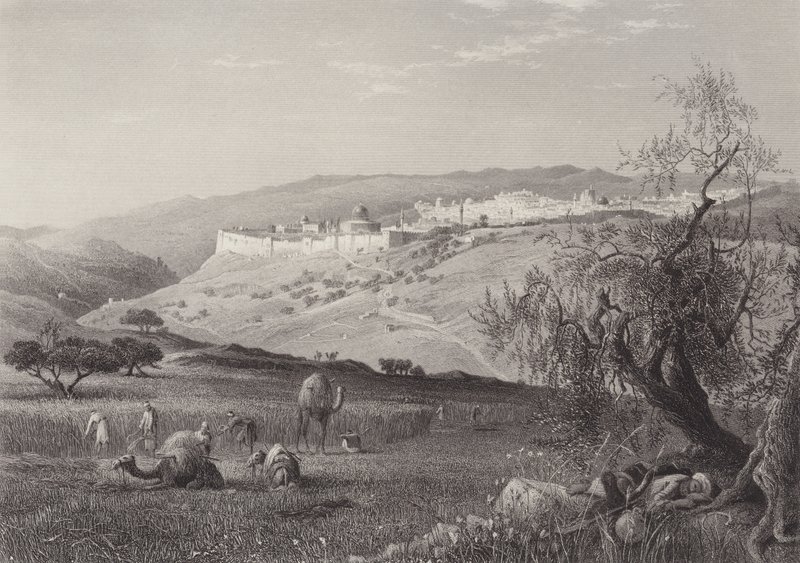 A cidade de Jerusalém de after Harry Fenn