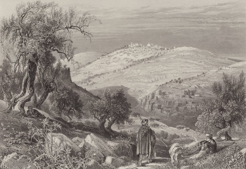 A ascensão do Olivet de after Harry Fenn