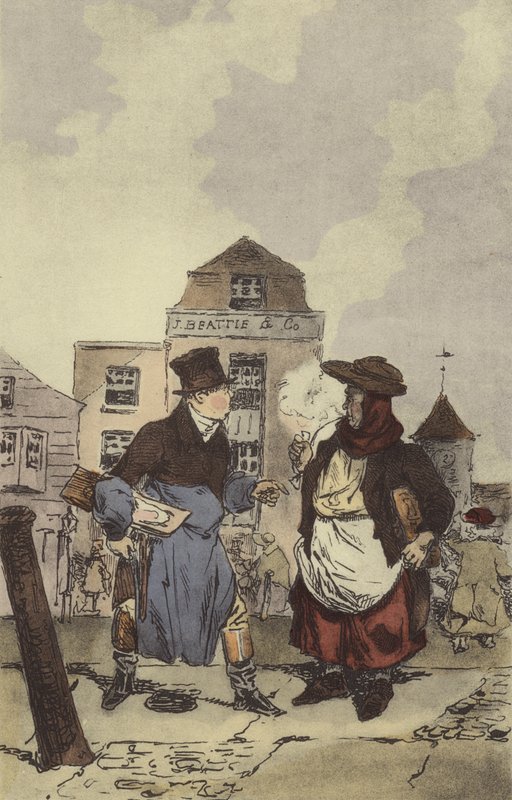 Açougues - Comerciantes de peixe de after Henri Bonaventure Monnier