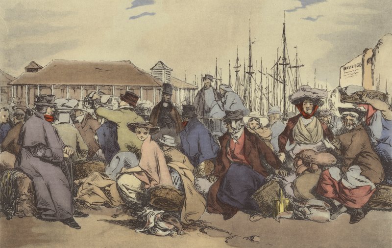 Caminhada de peixe de after Henri Bonaventure Monnier