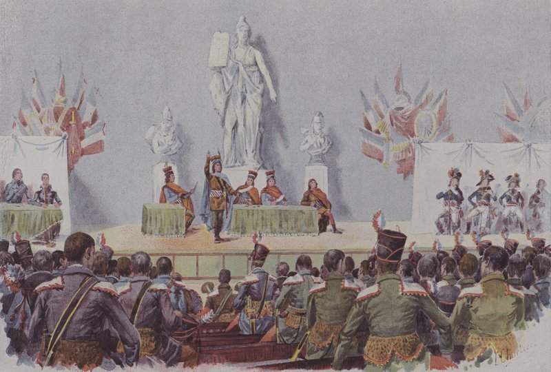 Ilustração de Memórias da Escola de Marte de after Henri Georges Jacques Chartier