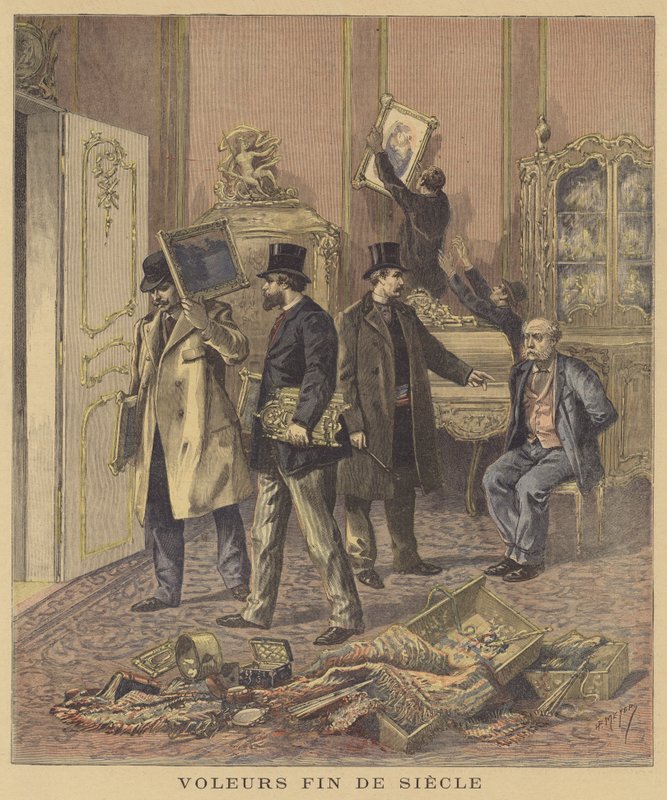Um assalto audacioso de after Henri Meyer