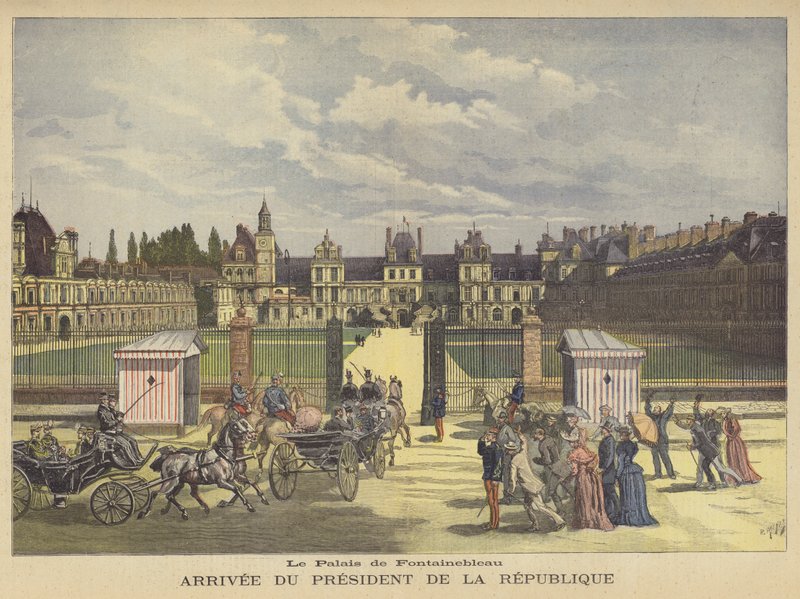 Chegada do Presidente da França no Palais de Fontainebleau de after Henri Meyer