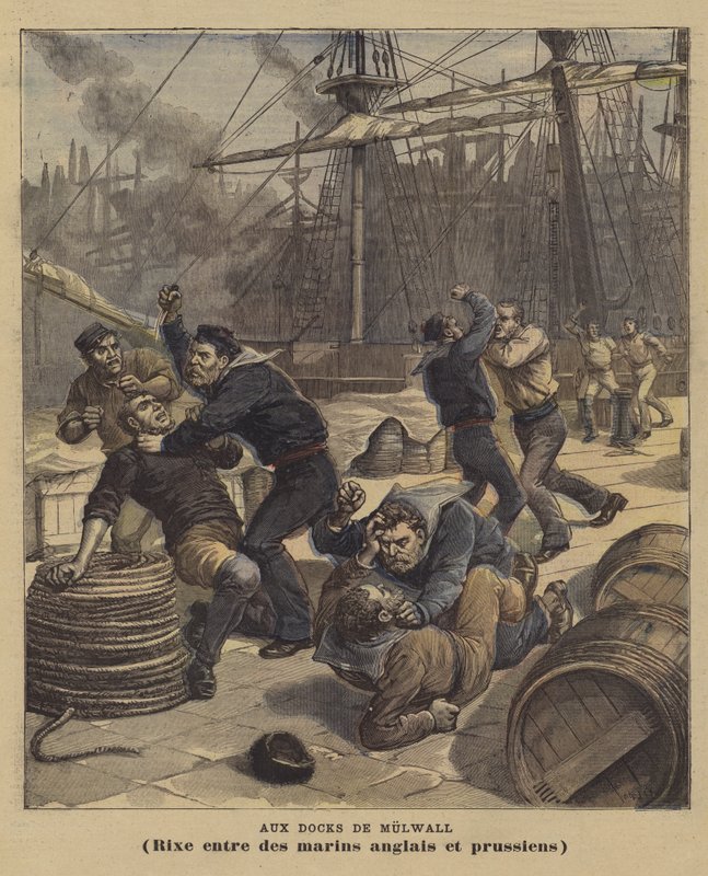 No Millwall Docks de after Henri Meyer