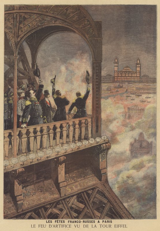 Celebrações em Paris comemorando a aliança franco-russa de after Henri Meyer