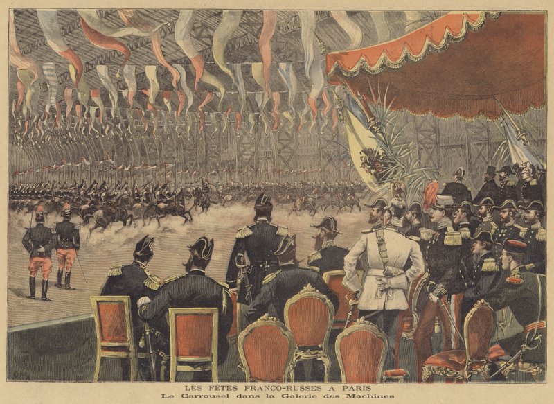 Celebrações em Paris comemorando a aliança franco-russa de after Henri Meyer