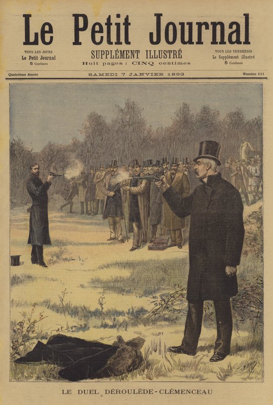 Duelo entre Paul Deroulede e Georges Clemenceau de after Henri Meyer