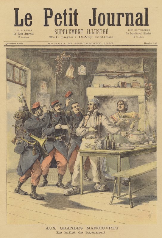 Manobras militares francesas de after Henri Meyer