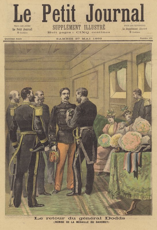 General Dodds recebendo a Medalha Daomé em seu retorno à França de after Henri Meyer