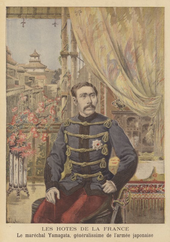 Convidados da França: Marechal Yamagata, Generalíssimo do Exército Japonês de after Henri Meyer