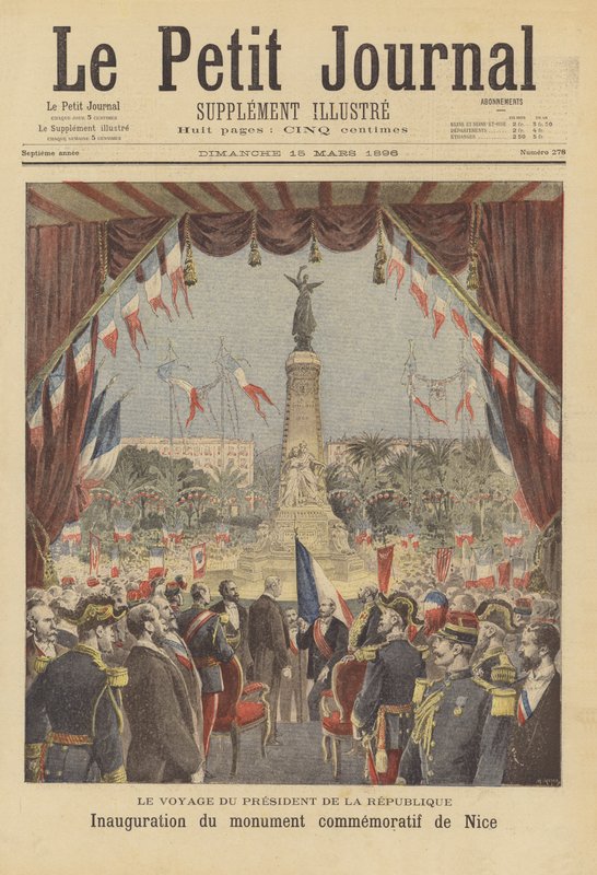 Inauguração de um monumento comemorativo da reintegração do condado de Nice à França de after Henri Meyer