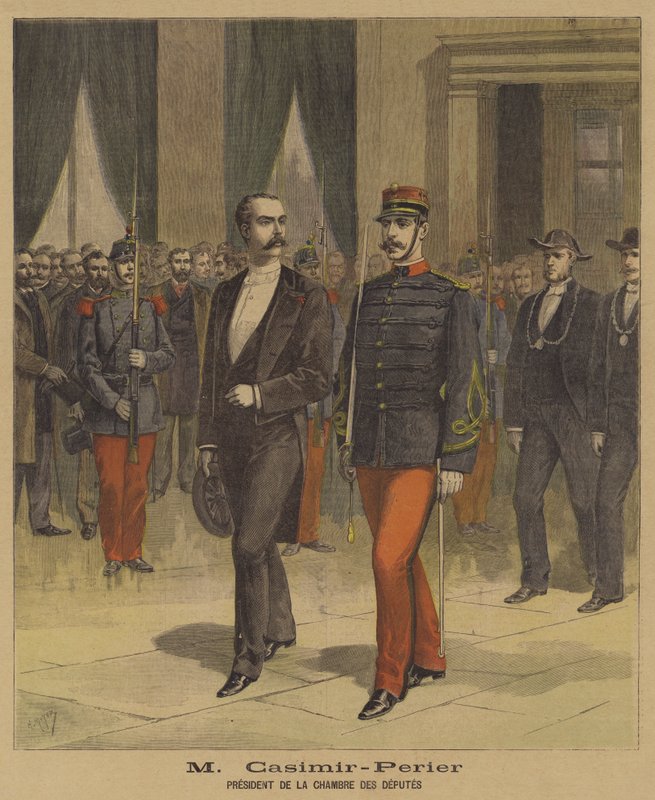Jean Casimir-Perier, presidente da Câmara dos Deputados da França de after Henri Meyer