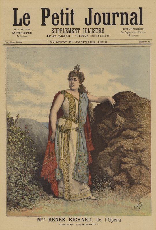 Renee Richard em Sapho na Ópera de Paris de after Henri Meyer