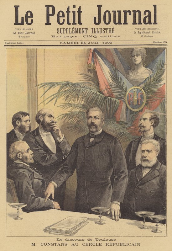 Discurso de Jean Antoine Ernest Constans ao Cercle Republicain de Toulouse de after Henri Meyer