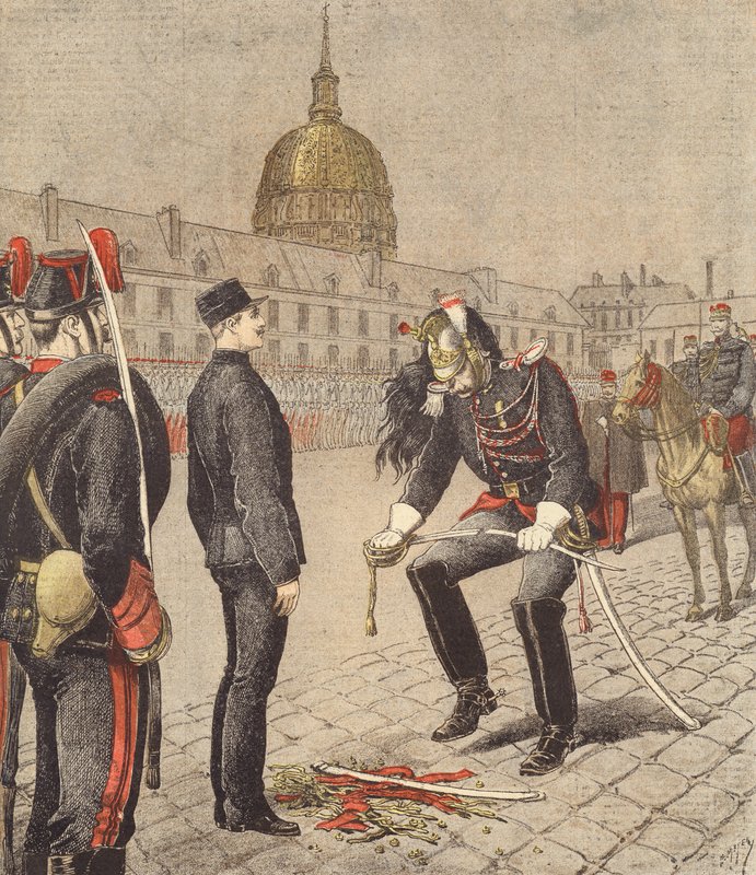 A degradação de Alfred Dreyfus de after Henri Meyer