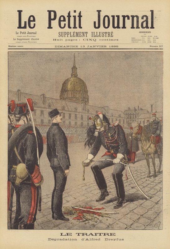 A degradação de Alfred Dreyfus de after Henri Meyer