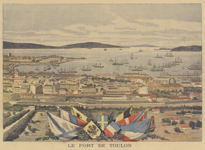 O porto de Toulon de after Henri Meyer