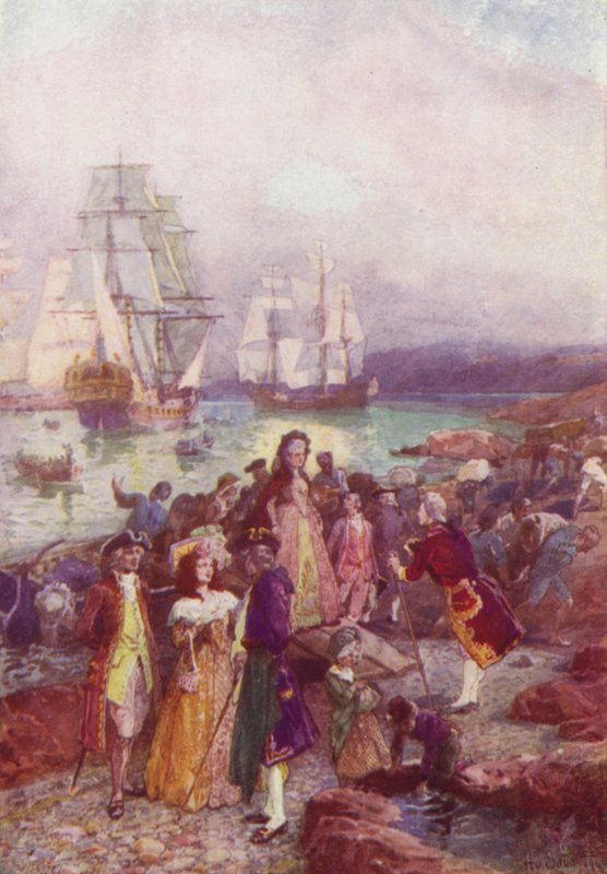Aterrissagem dos legalistas, 1783 de after Henry Sandham
