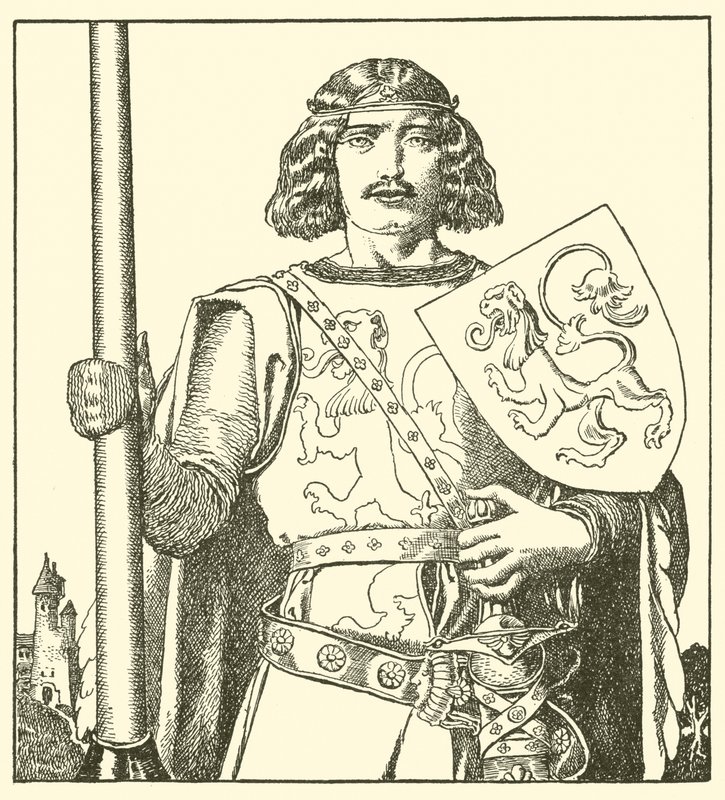 Sir Tristram da Lyonesse de after Howard Pyle