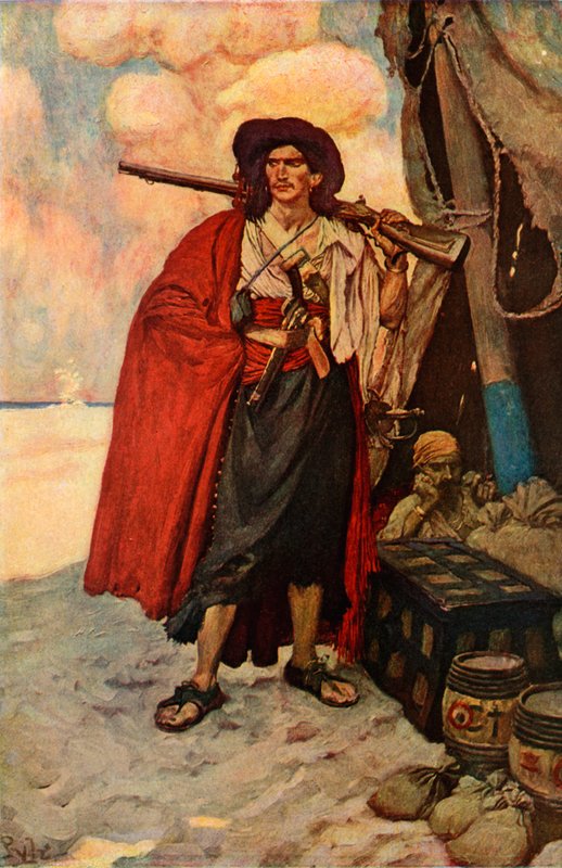 O Bucaneiro era um sujeito pitoresco de after Howard Pyle
