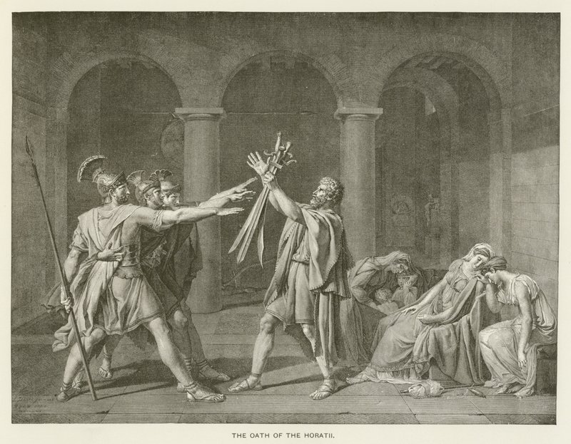 O juramento dos Horatii de after Jacques Louis David