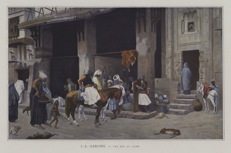 Uma rua no Cairo (uma rua no Cairo) de after Jean Leon Gerome