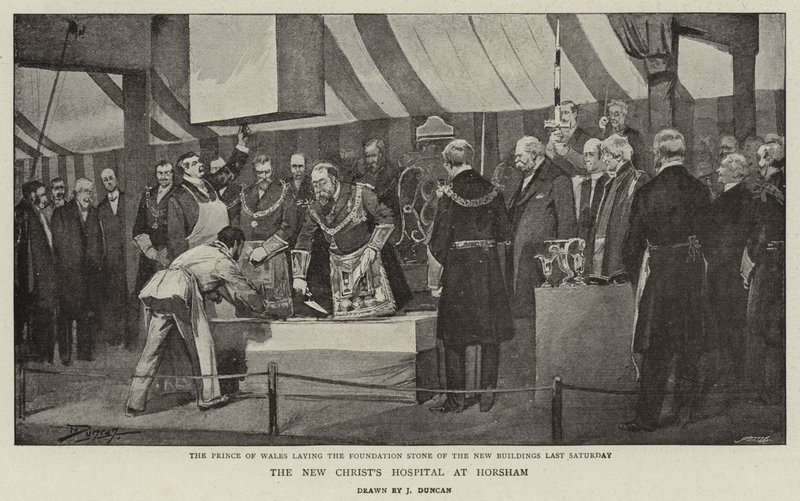 O novo hospital de Cristo em Horsham de after John Duncan