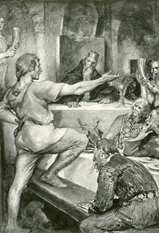 Beowulf responde com orgulho a Hunferth de after John Henry Frederick Bacon