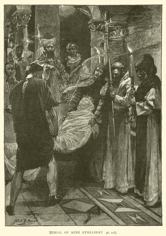Enterro do rei Ethelbert de after John Henry Frederick Bacon