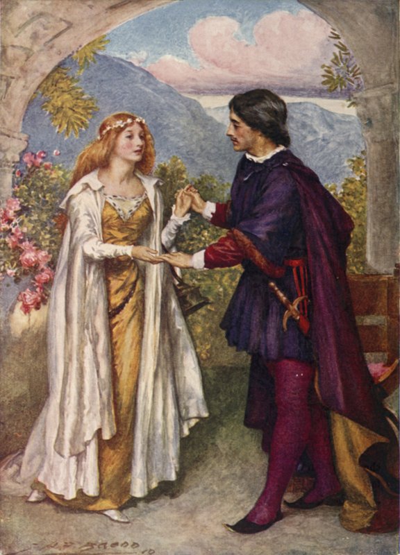 Hamlet e Ofélia de after John Henry Frederick Bacon