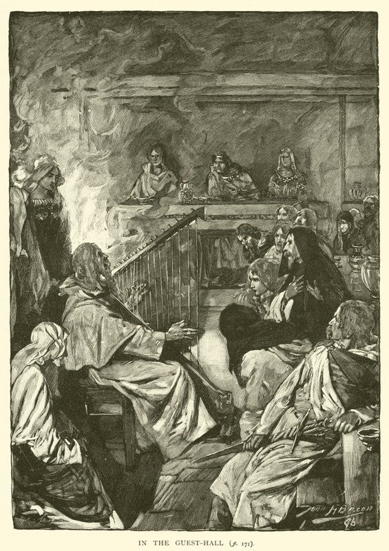 No salão de hóspedes de after John Henry Frederick Bacon