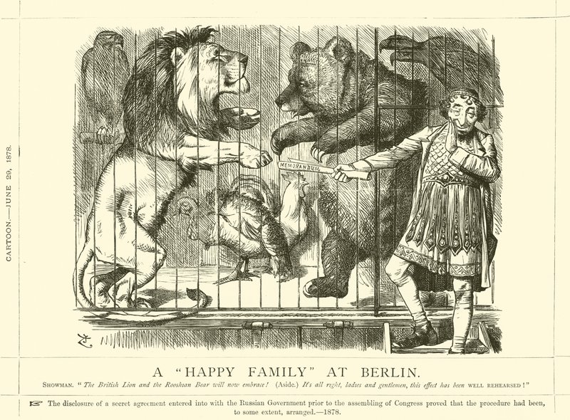 Uma família feliz em Berlim de after John Tenniel