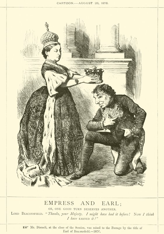 Imperatriz e Earl; ou, um bom giro merece outro de after John Tenniel
