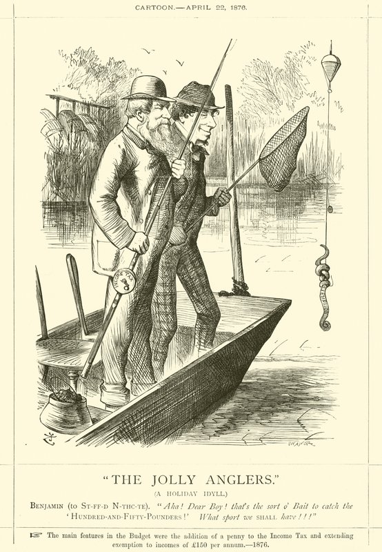 Os pescadores alegres, um idílio de férias de after John Tenniel