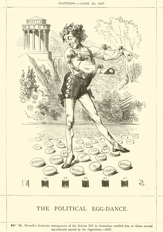 A dança política do ovo de after John Tenniel