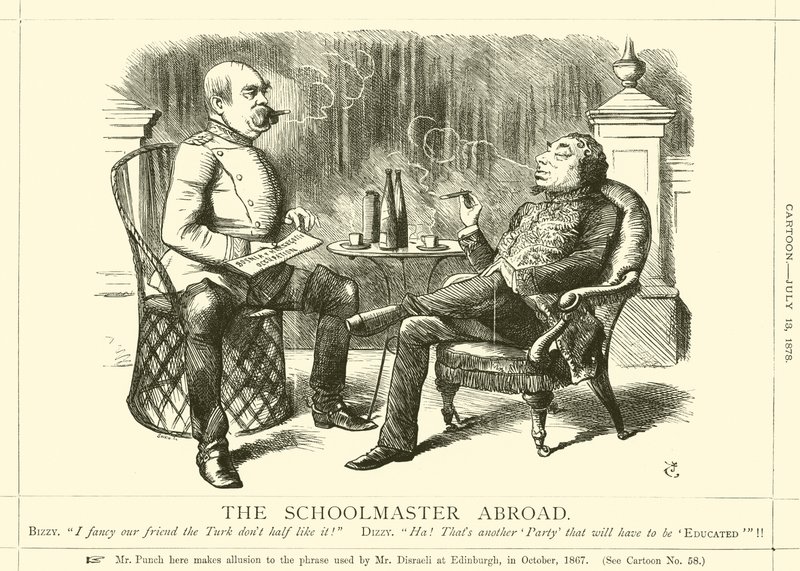 O professor no exterior de after John Tenniel