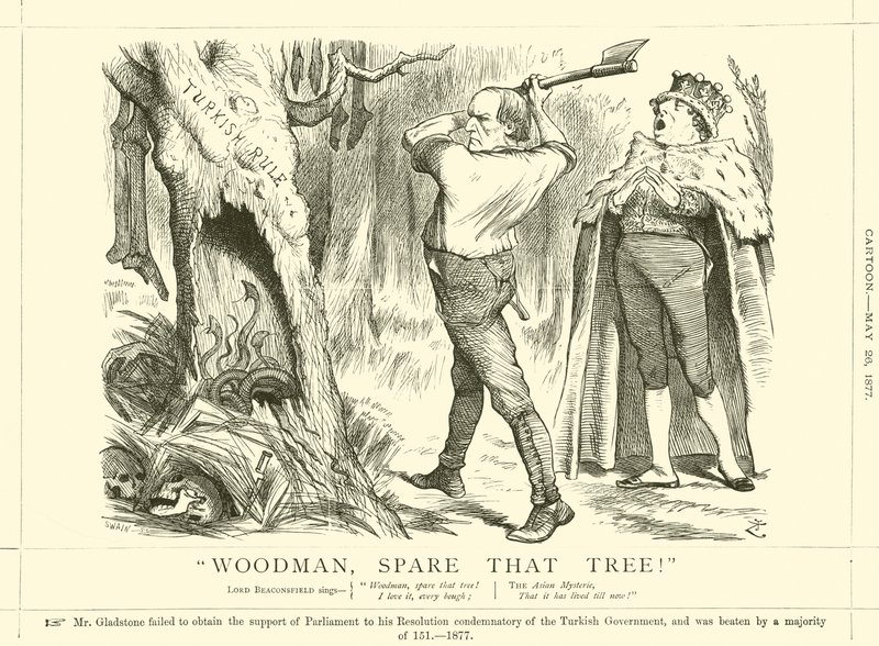 Woodman, poupe essa árvore! de after John Tenniel