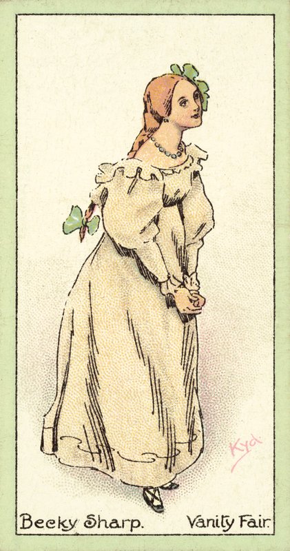 Becky Sharp, Vanity Fair (cromolito) de after Joseph Clayton Clarke