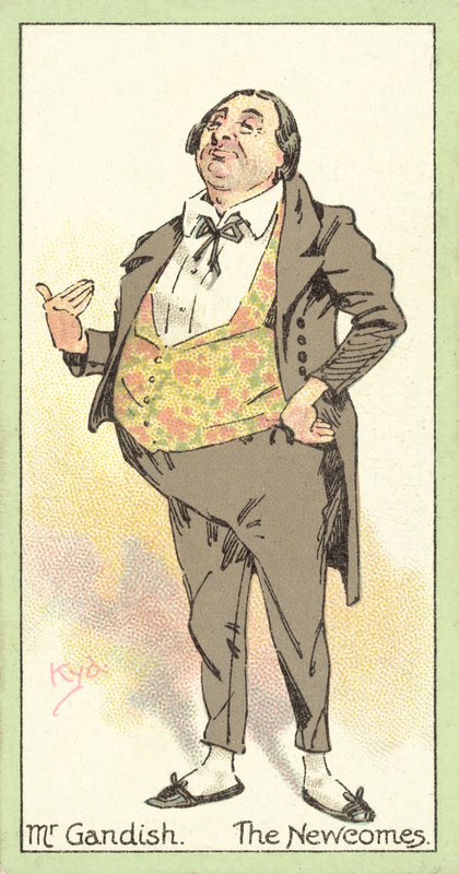 Sr. Gandish, The Newcomes (cromolito) de after Joseph Clayton Clarke