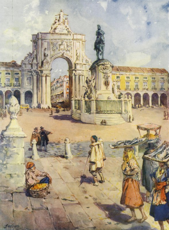 A Praça do Commercio, Lisboa de Joseph (after) Finnemore