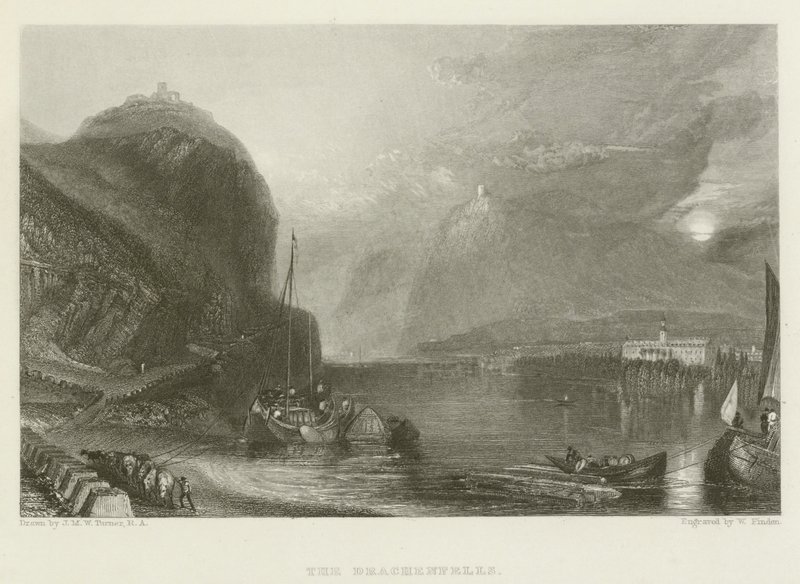 Os Drachenfells de after Joseph Mallord William Turner