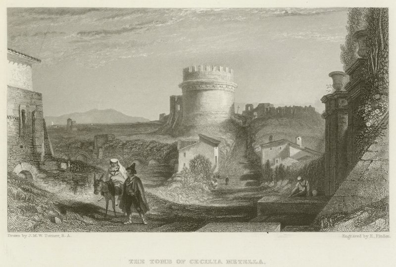 O túmulo de Cecilia Metella de after Joseph Mallord William Turner