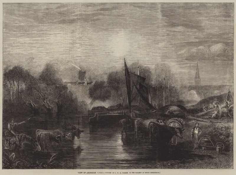 Vista, abingdon de after Joseph Mallord William Turner