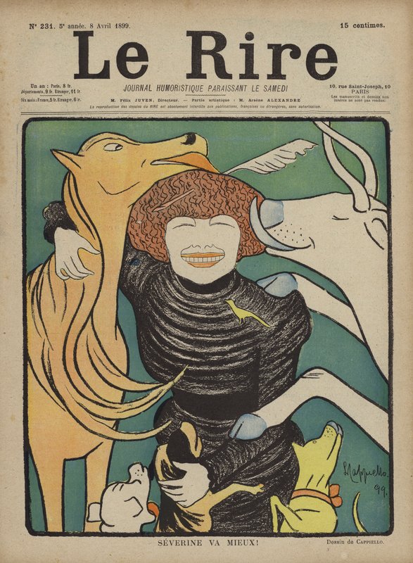 Ilustração para o riso de after Leonetto Cappiello