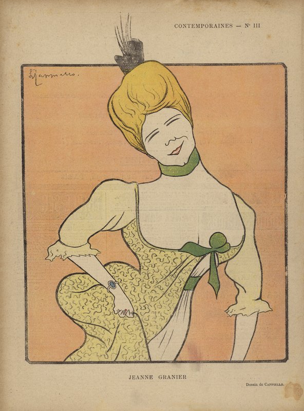 Jeanne Granier, ilustração para o riso de after Leonetto Cappiello