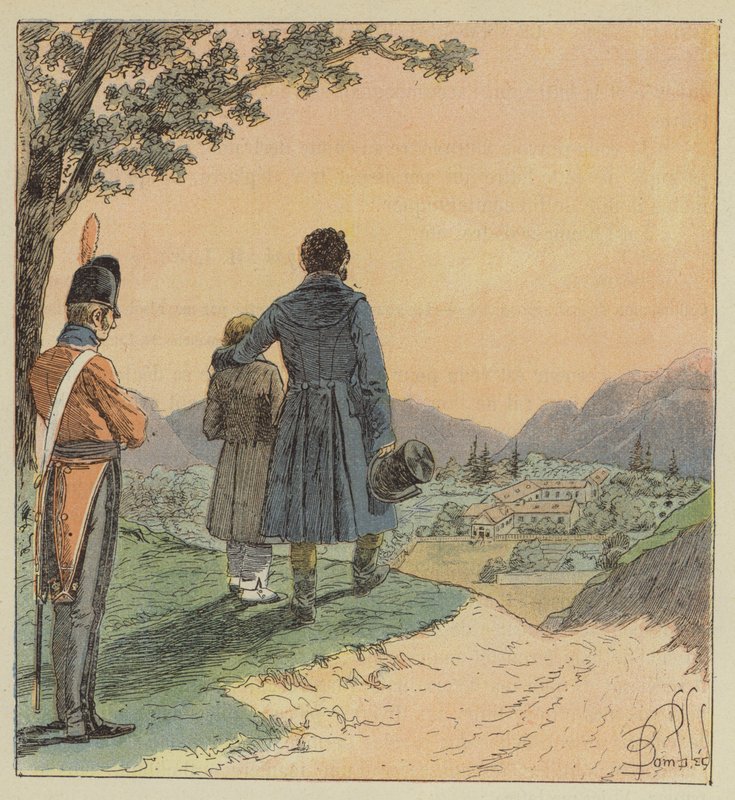 Adeus a Longwood de after Louis Charles Bombled