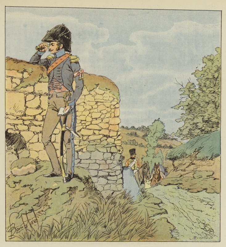 Aide de camp dun general de division de after Louis Charles Bombled