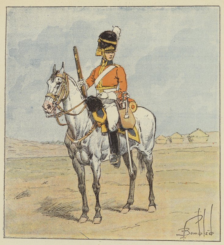 Exército Inglês, Scottish Dragon, Scotch-Greys de after Louis Charles Bombled