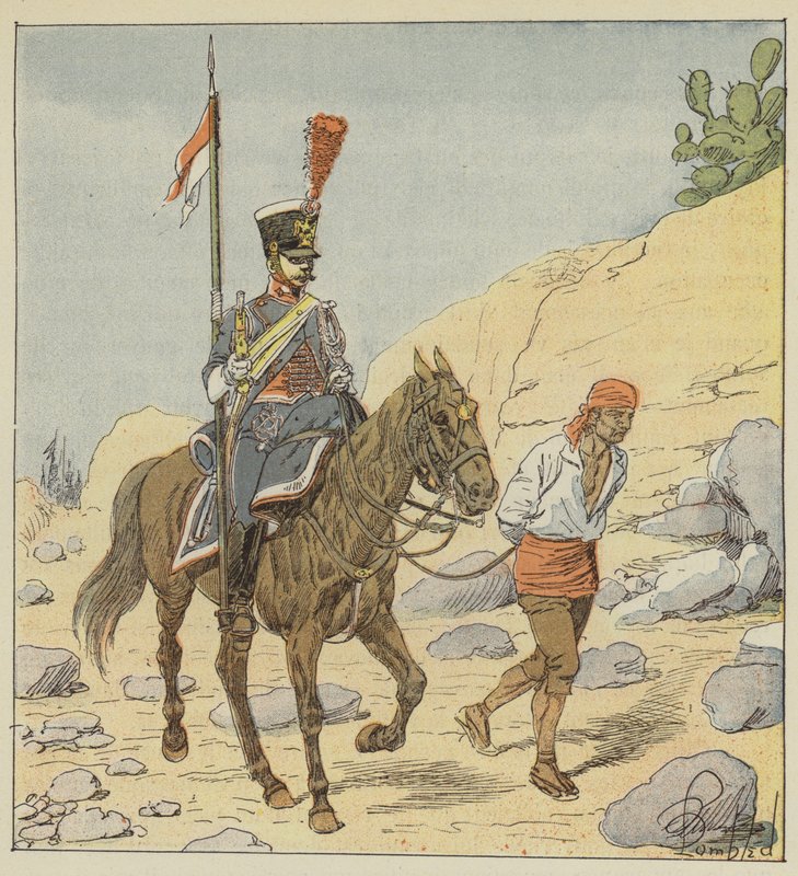 Exército francês na Espanha, Lancier-gendarme, 1811 de after Louis Charles Bombled